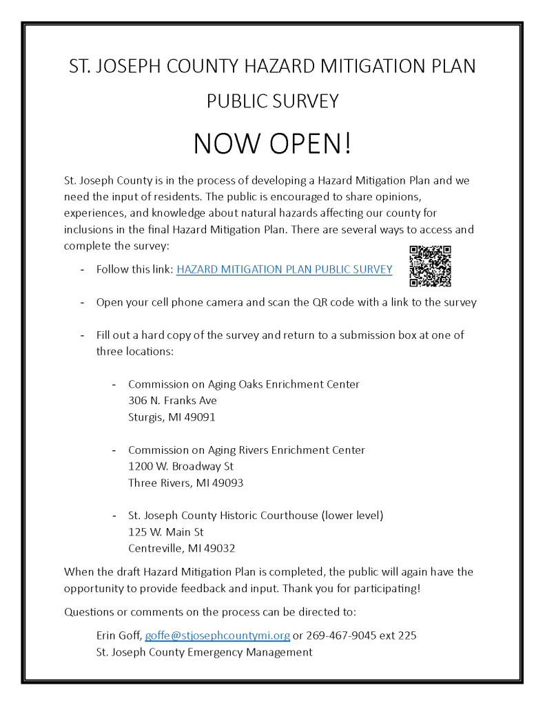 Hazard Mitigation Plan Input